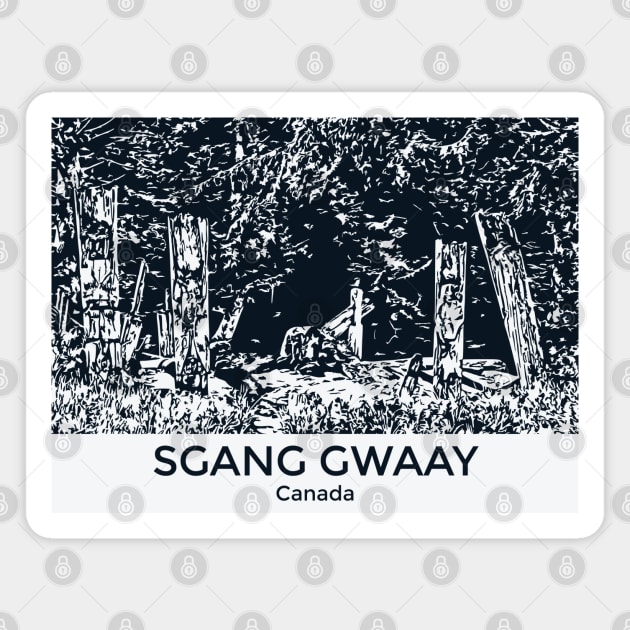 SGang Gwaay - Canada Magnet by Lakeric
